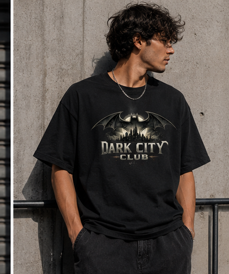 OVERSIZED T-SHIRT DARK CITY BATMAN GENZIFER PREMIUM CLOTHING