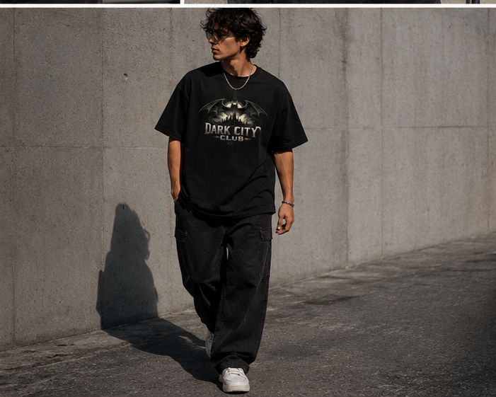 OVERSIZED T-SHIRT DARK CITY BATMAN GENZIFER PREMIUM CLOTHING