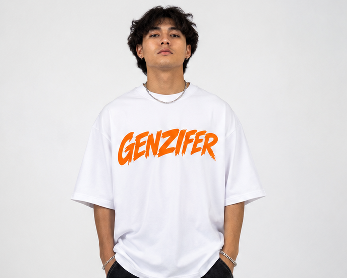 OVERSIZED T-SHIRT GENZIFET TEXT ORIGNALS PREMIUM CLOTHING