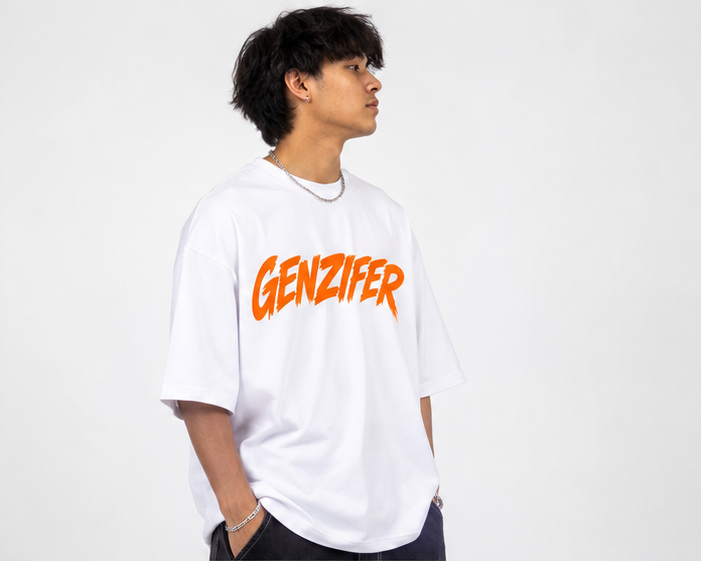 OVERSIZED T-SHIRT GENZIFET TEXT ORIGNALS PREMIUM CLOTHING