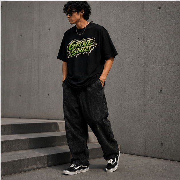 OVERSIZED T-SHIRT GTOVE STREET X GENZIFER PREMIUM CLOTHING